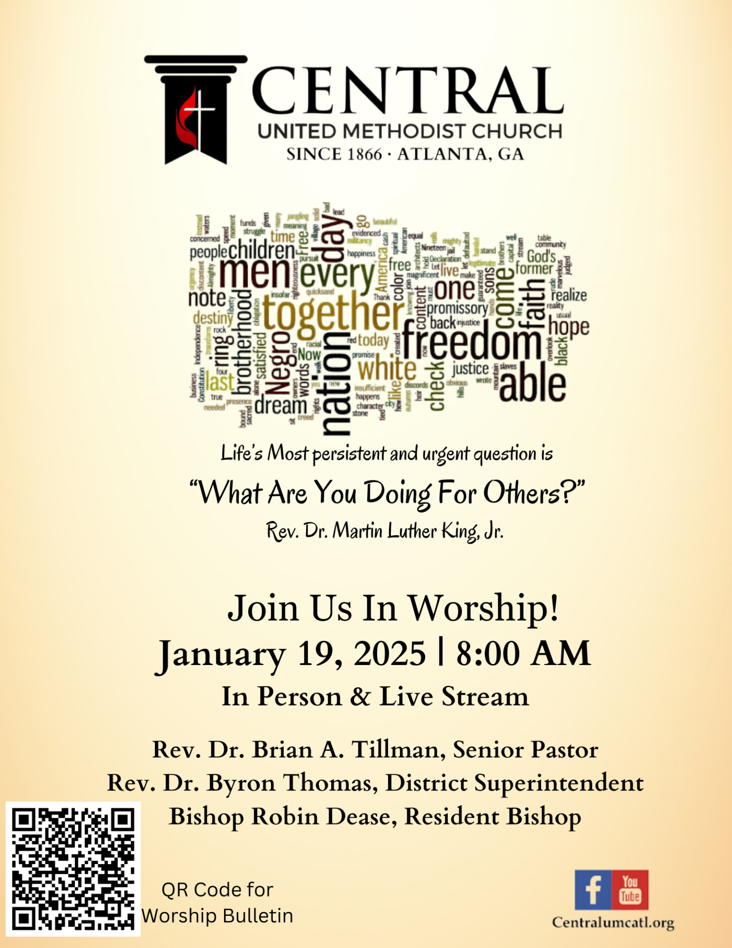 Join Us For Worship Flyer 1-19-25